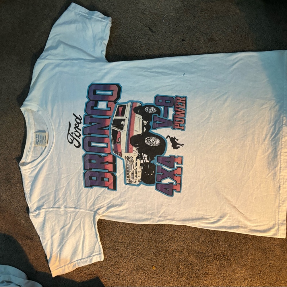 Ford Kids White Bronco Graphic Tee